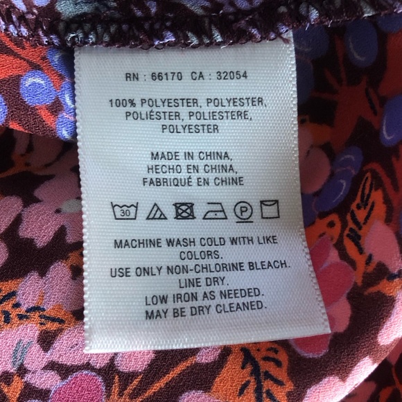 Anthropologie Maeve Vallita Floral Off Shoulder Ruffle Top. Size: XSmall. - Picture 9 of 10